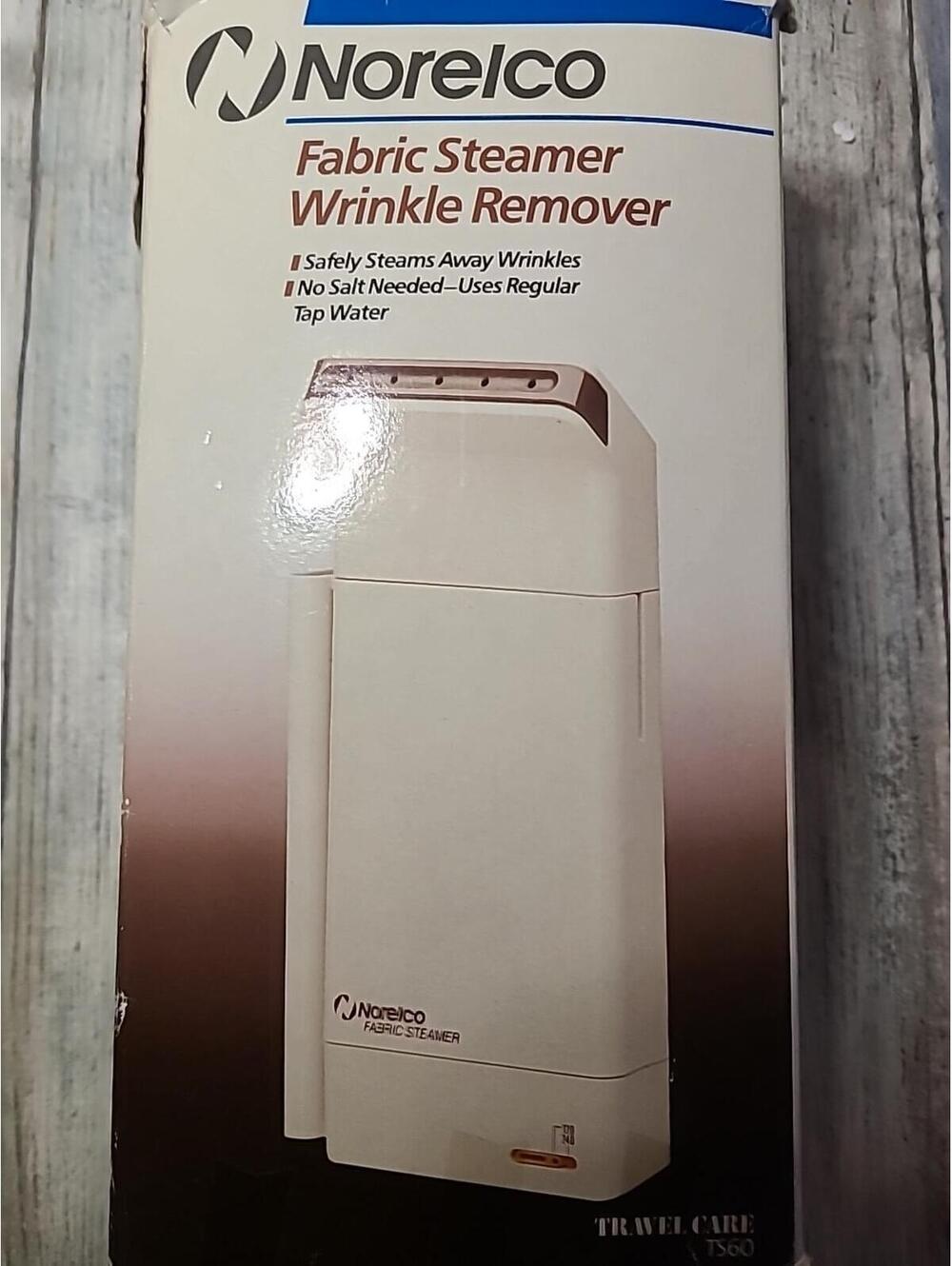 Vintage Norelco Travel Care Fabric Steamer/Wrinkle Remover Model TS60 White.